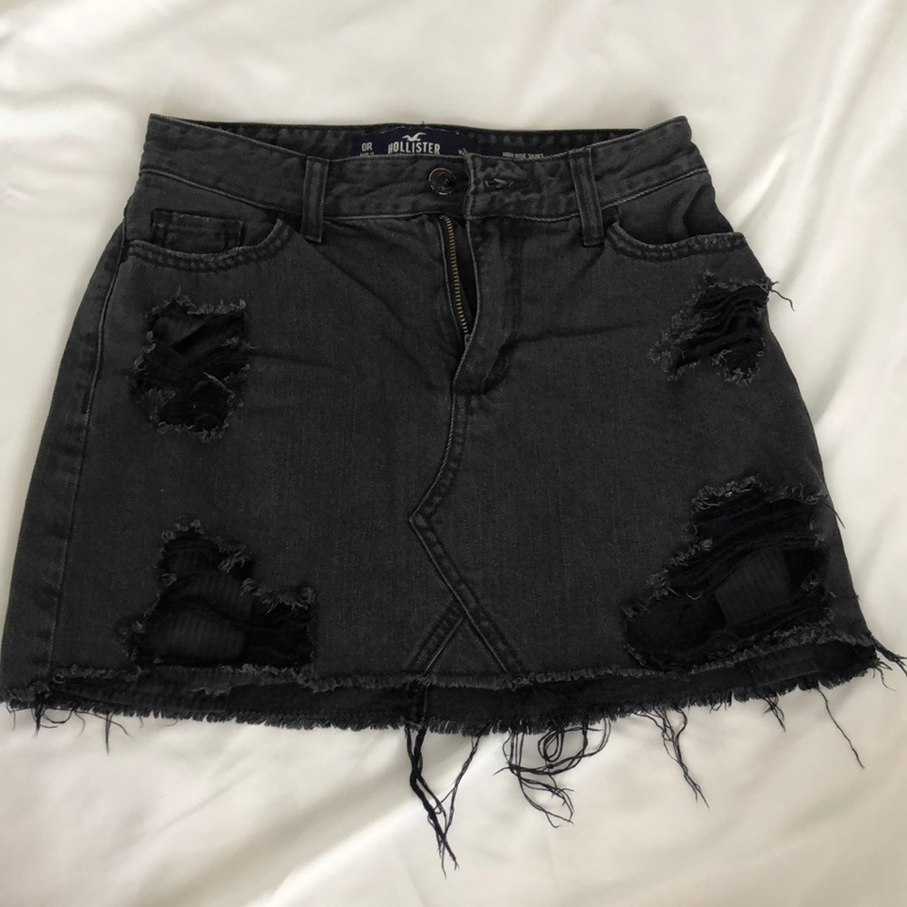 Hollister High Rise Black Skirt